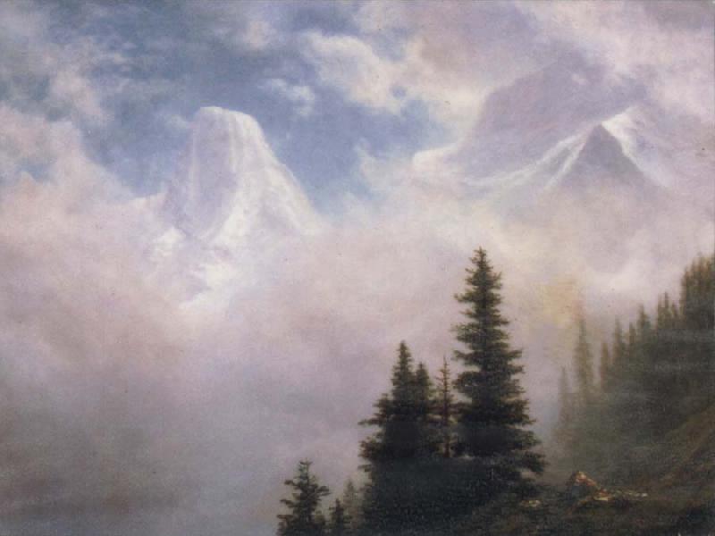 Albert Bierstadt High in the Mountains Germany oil painting art